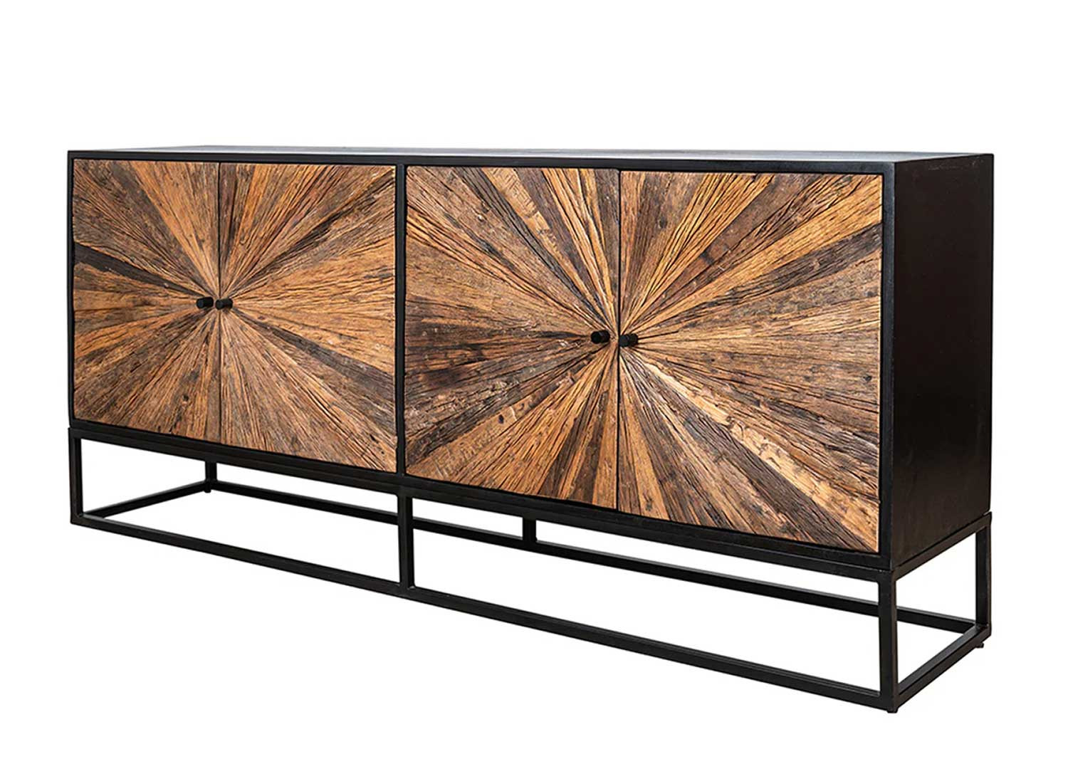 Buffet bois de manguier et bois de teck 4 portes Taylor