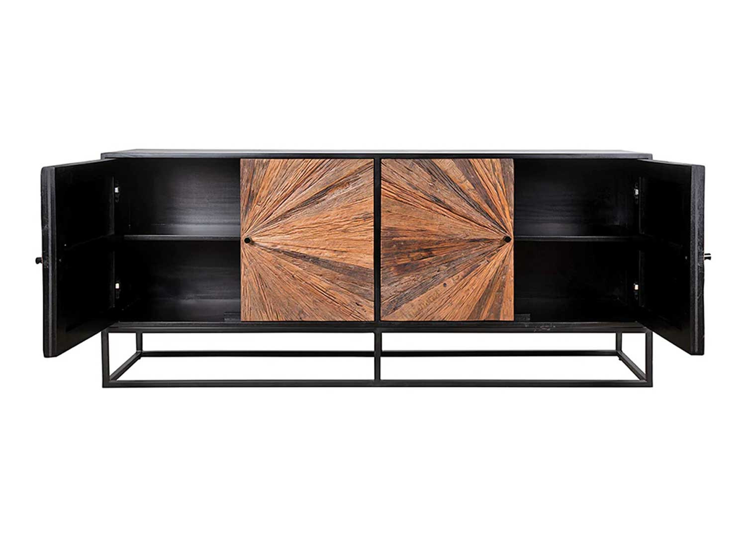 Buffet bois de manguier et bois de teck 4 portes Taylor