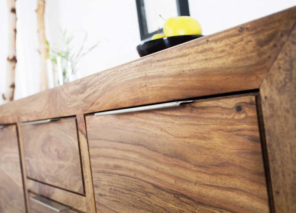 Buffet bois massif sesham 135 cm