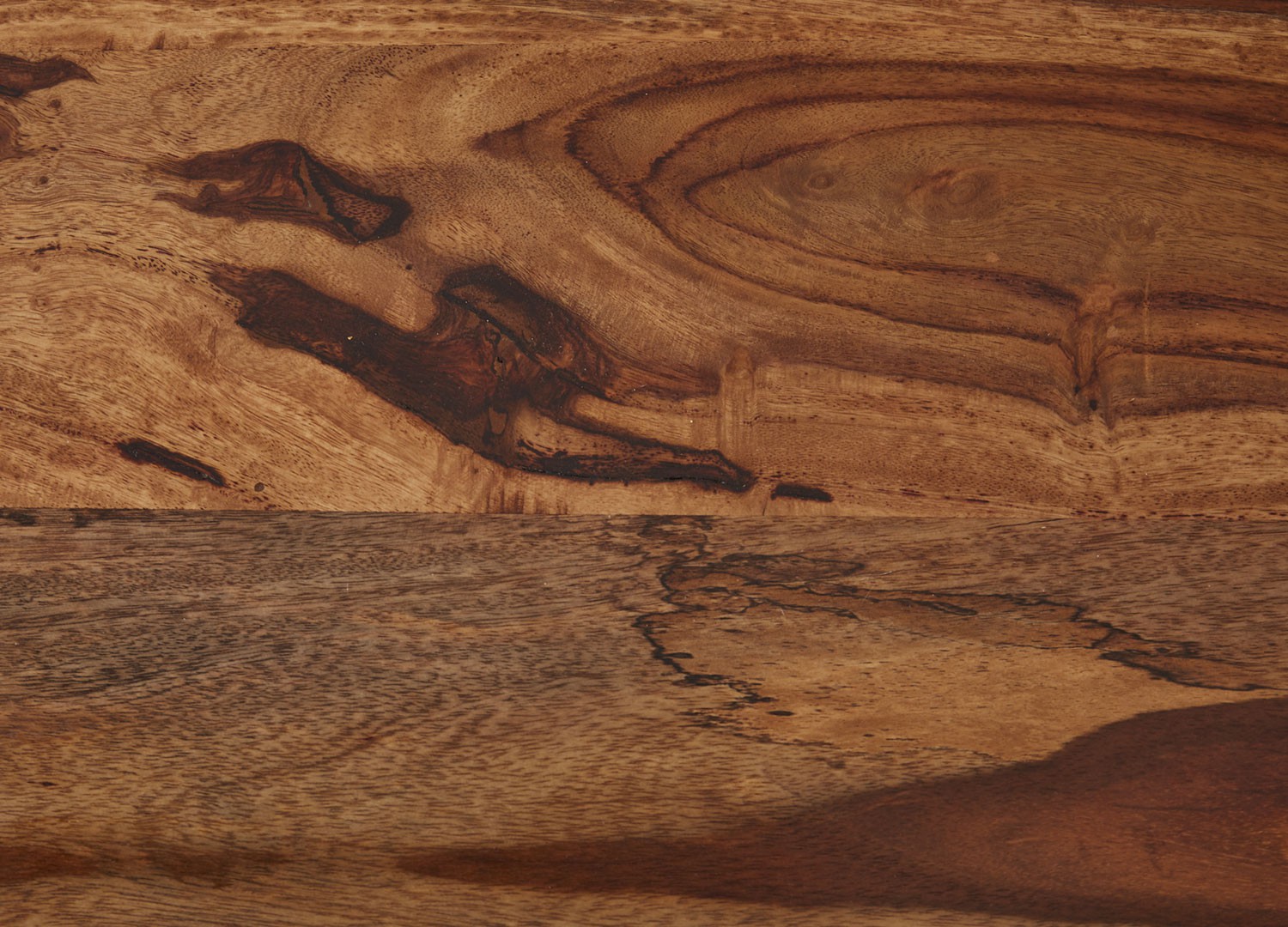 Buffet bois massif sesham et pieds métal 150 cm