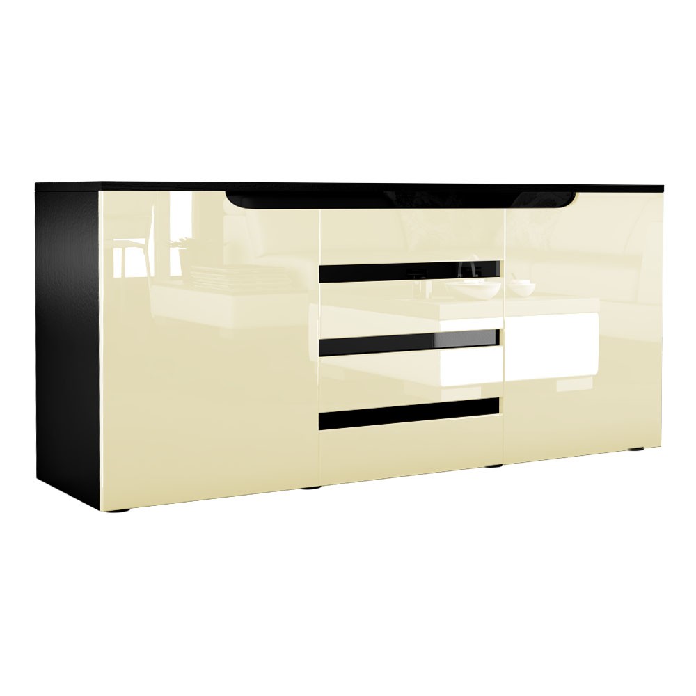 Buffet design 2 portes & 4 tiroirs 139 cm