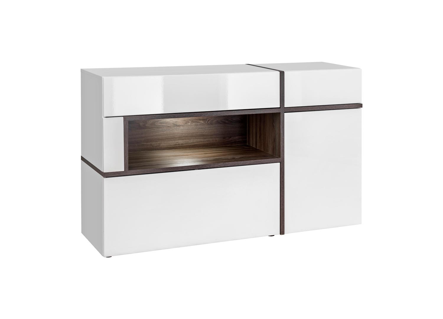 Buffet design blanc à led