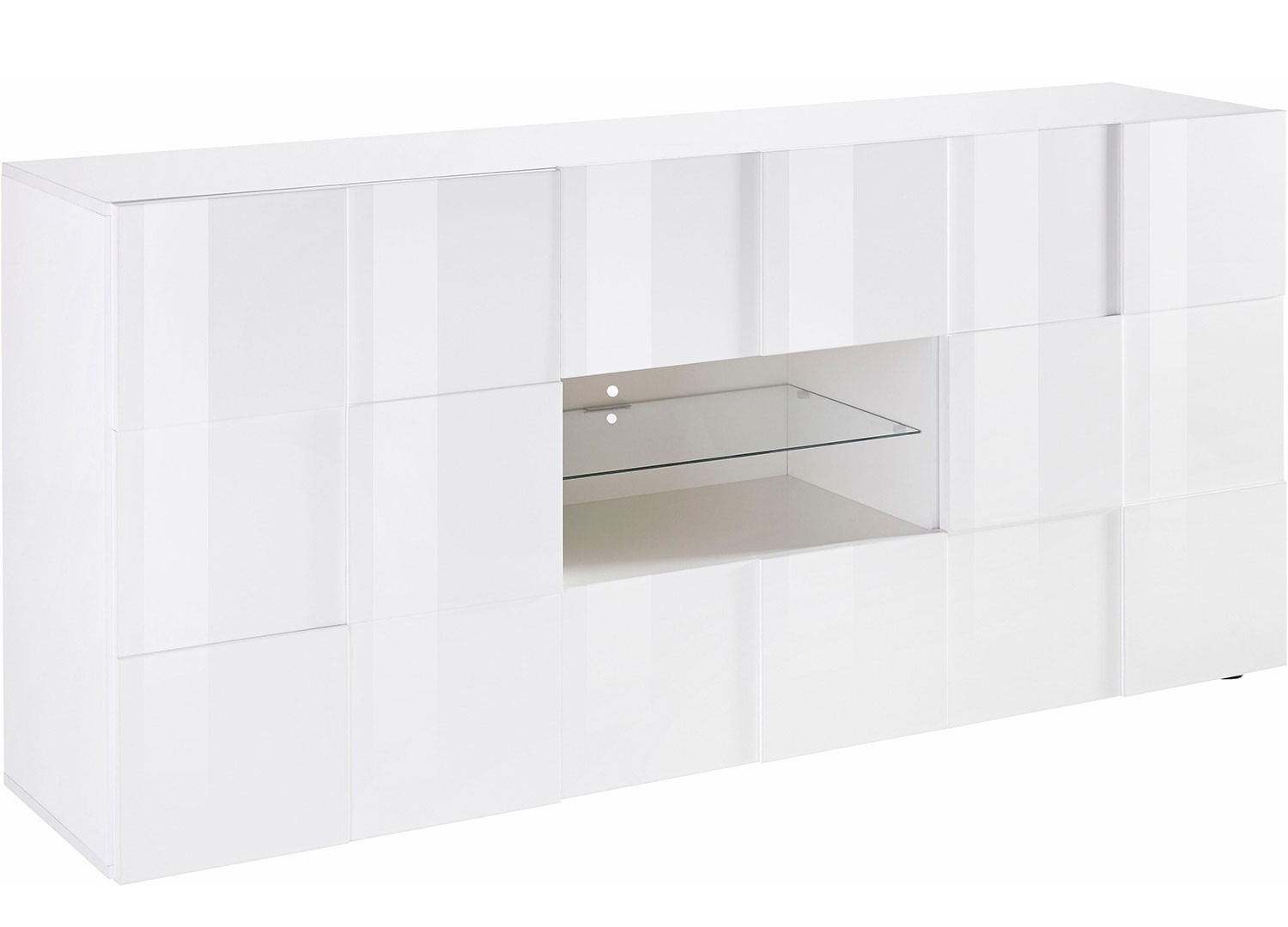 Buffet design blanc laqué 181 cm