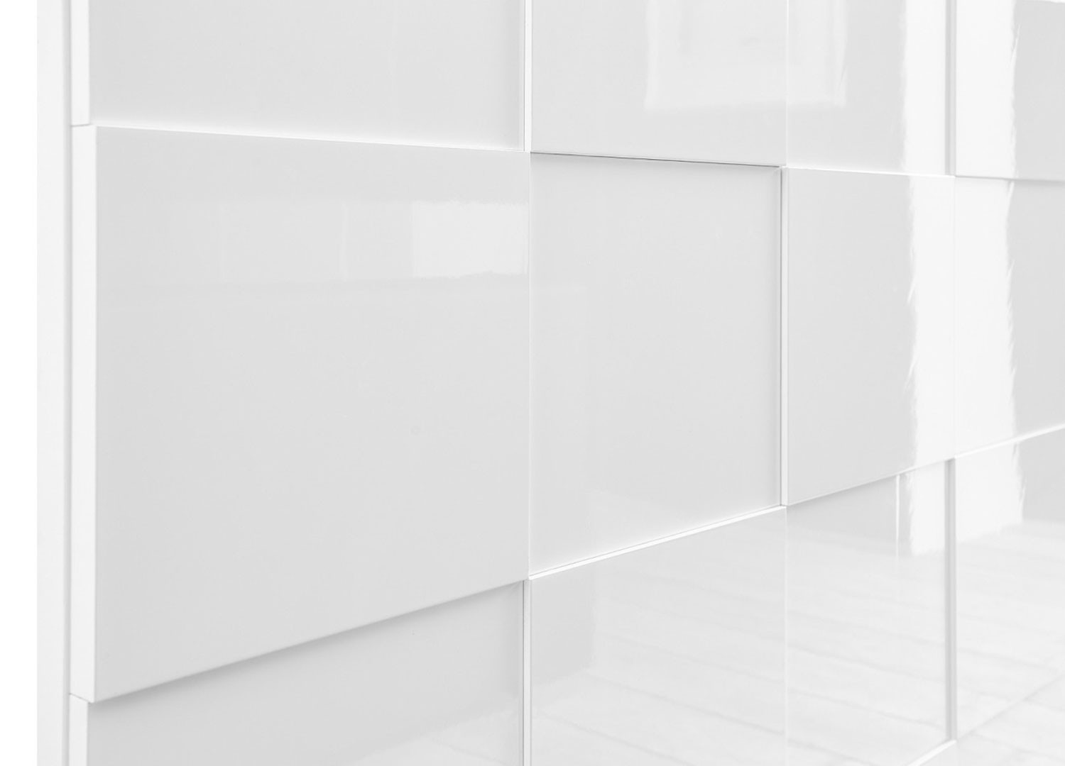 Buffet design blanc laqué 181 cm