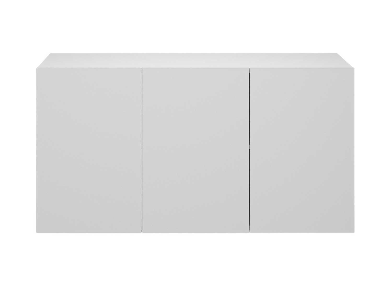 Buffet design suspendu blanc 160 cm 3 portes
