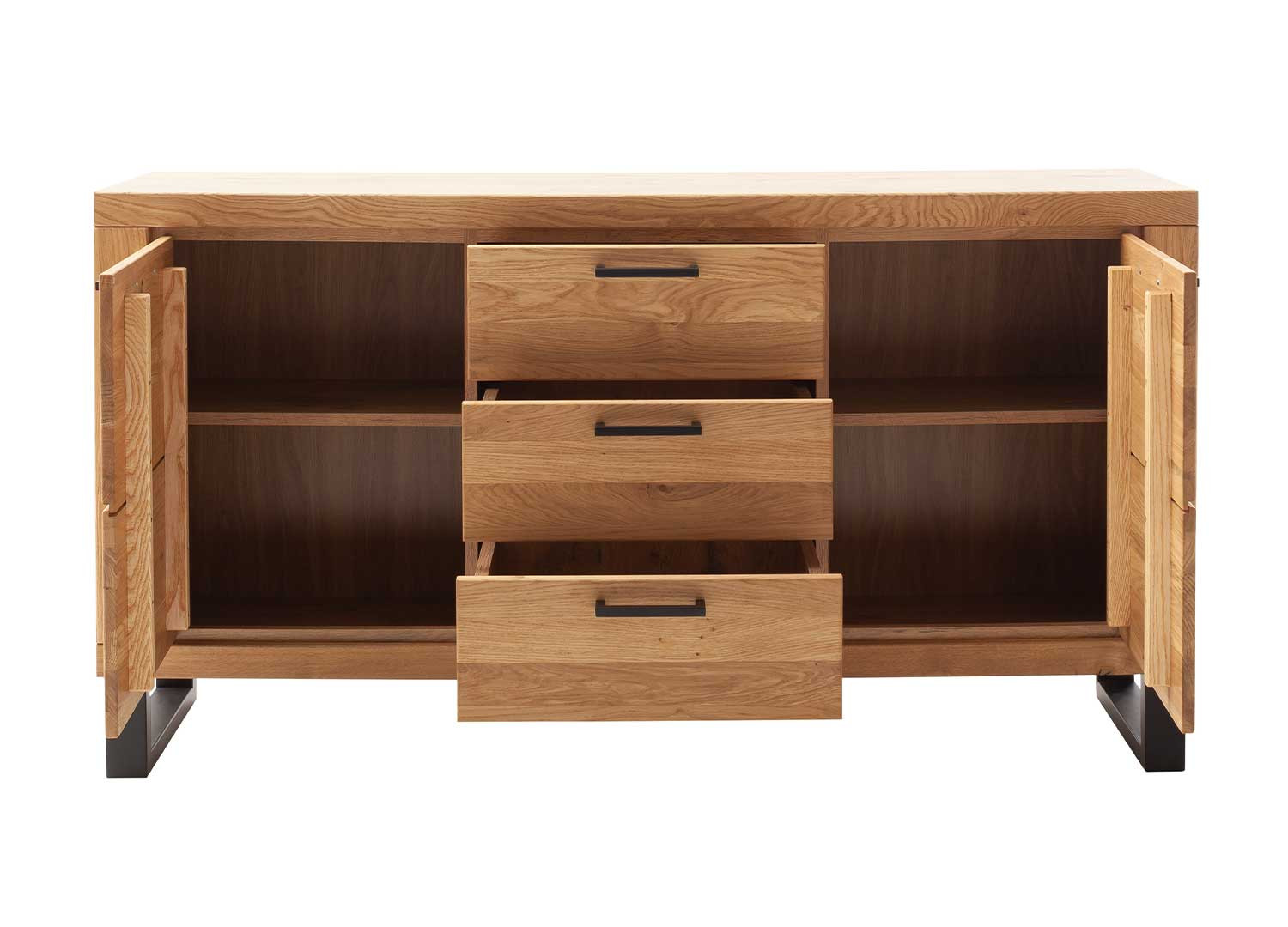 Buffet en bois 2 portes et 3 tiroirs Jambo