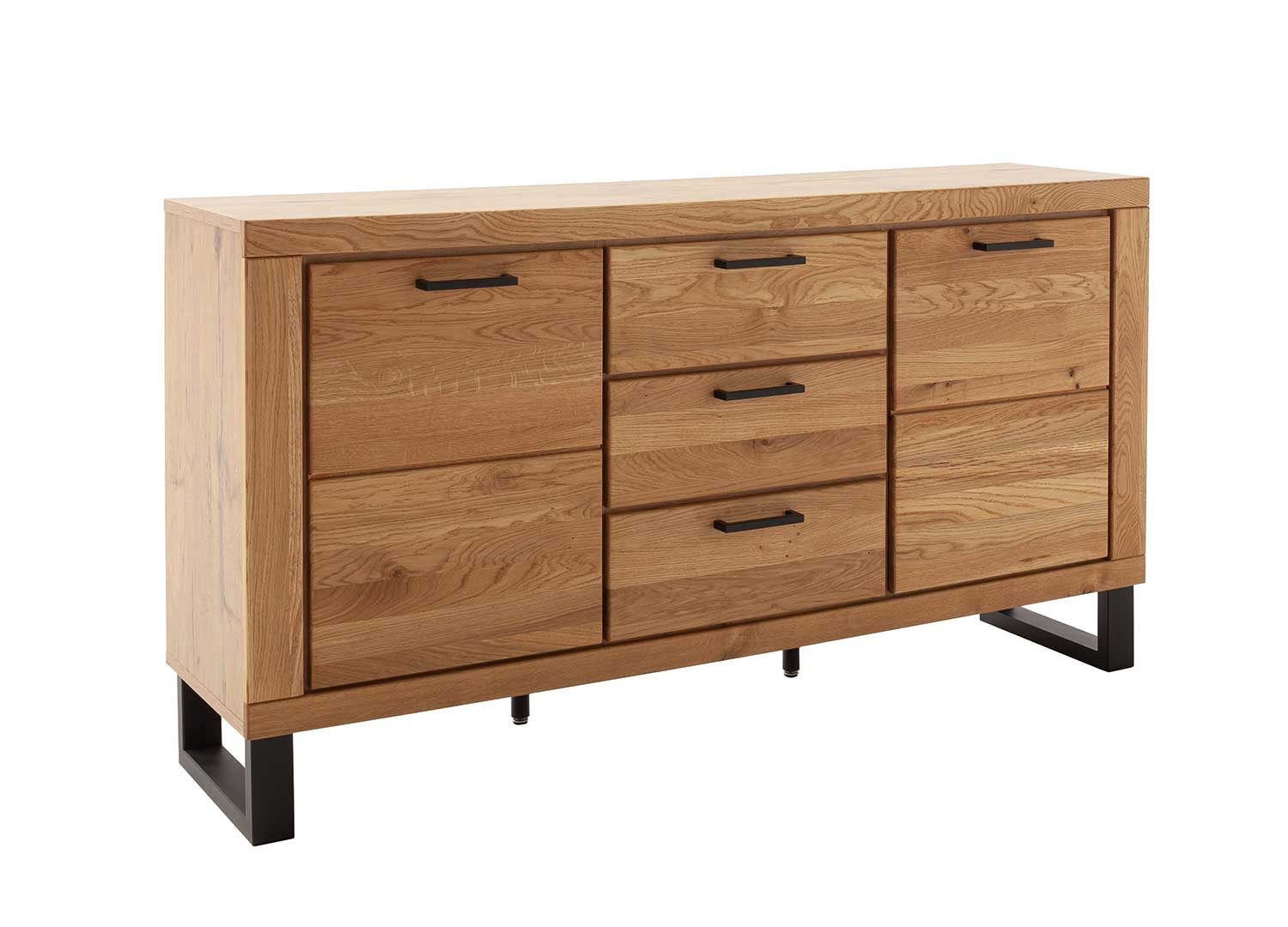 Buffet en bois 2 portes et 3 tiroirs Jambo