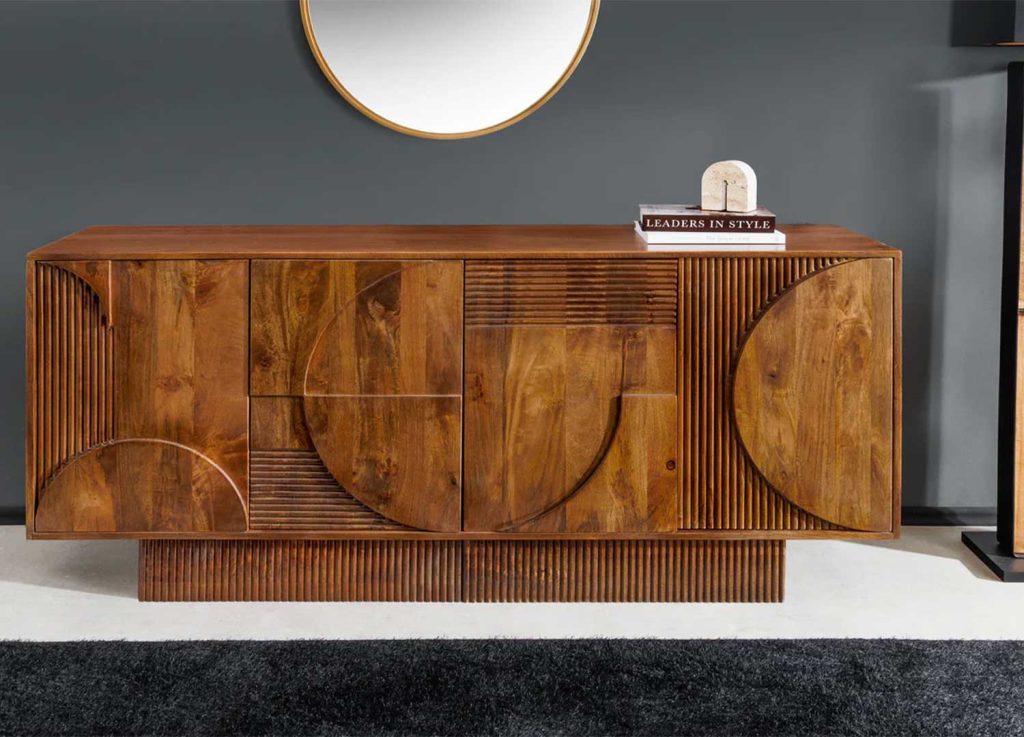 Buffet en bois de manguier marron 170 cm Davis