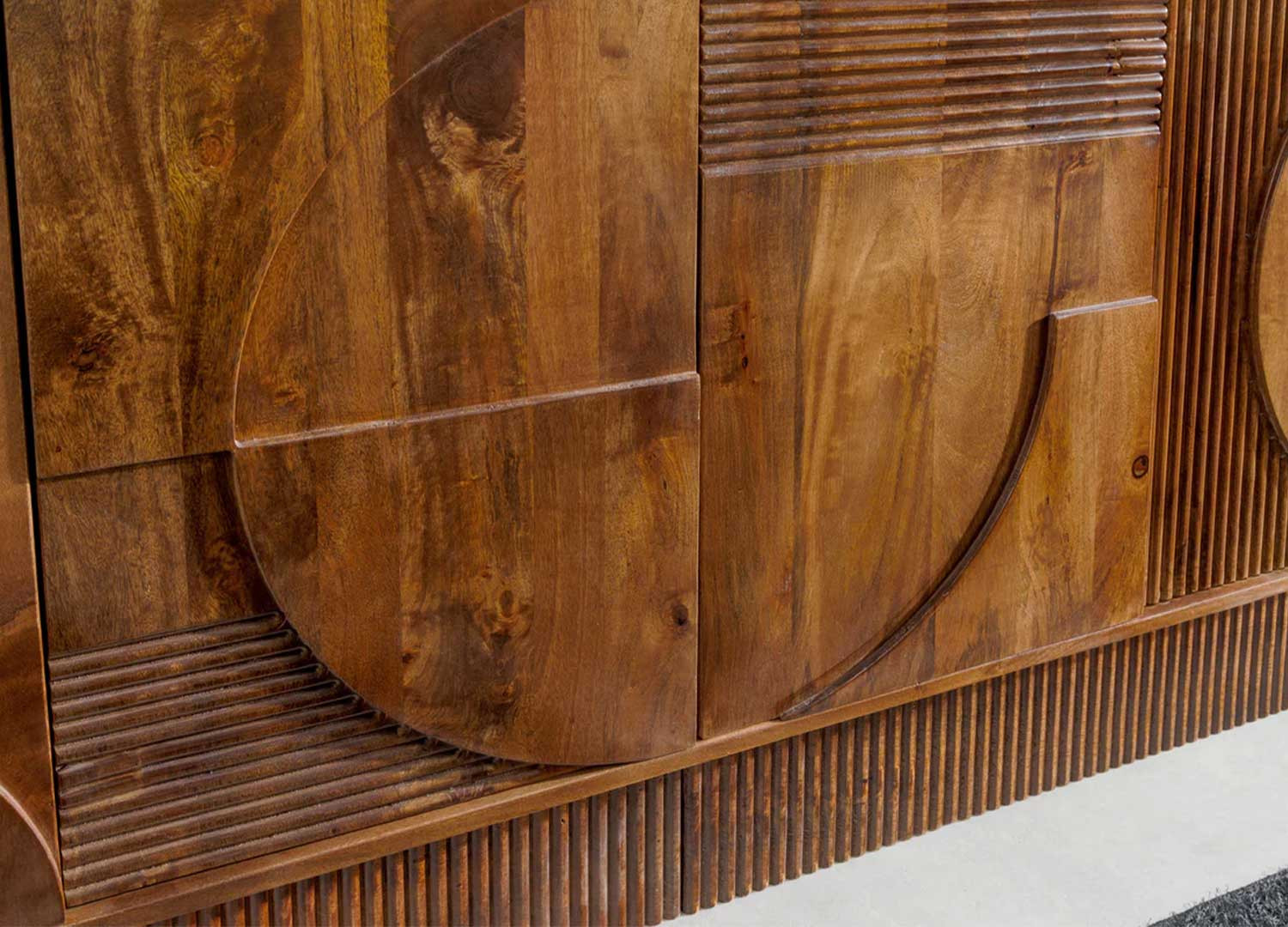 Buffet en bois de manguier marron 170 cm Davis