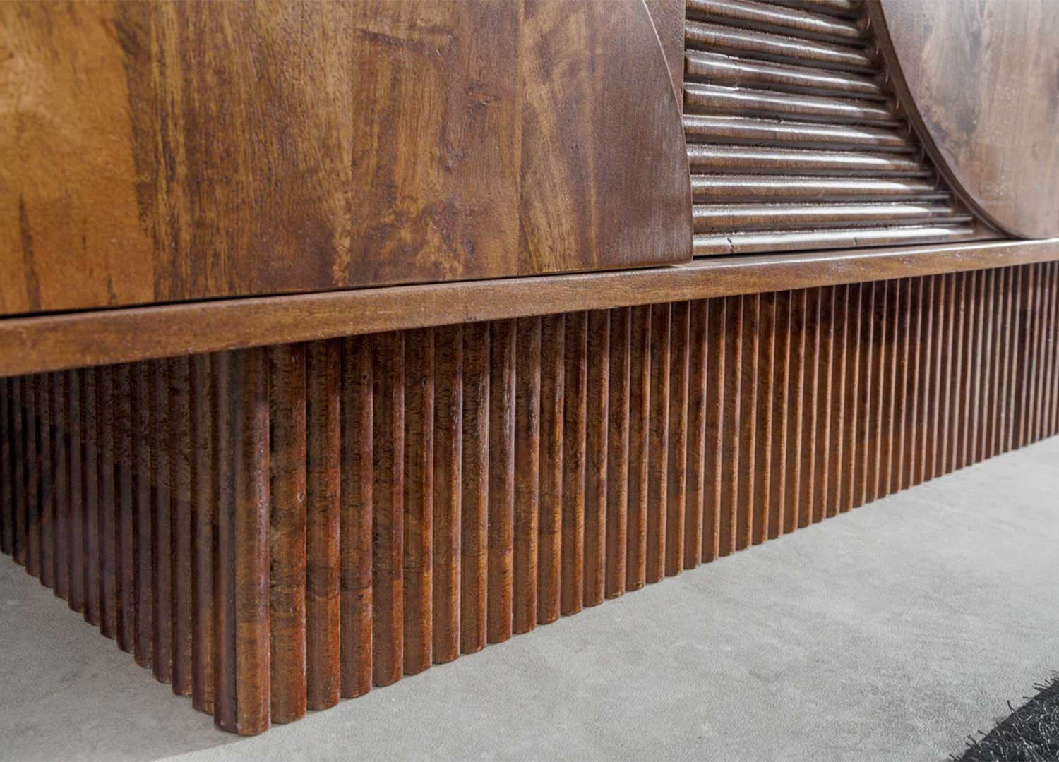 Buffet en bois de manguier marron 170 cm Davis