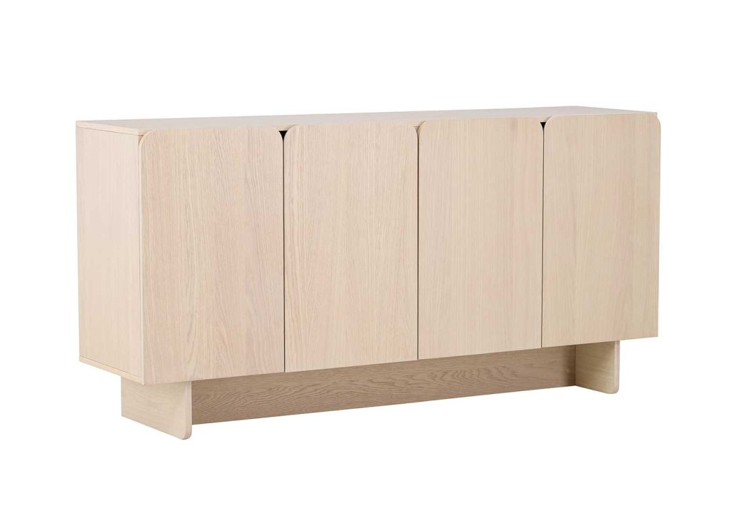 Buffet en MDF imitation chêne blanchi TYRESO
