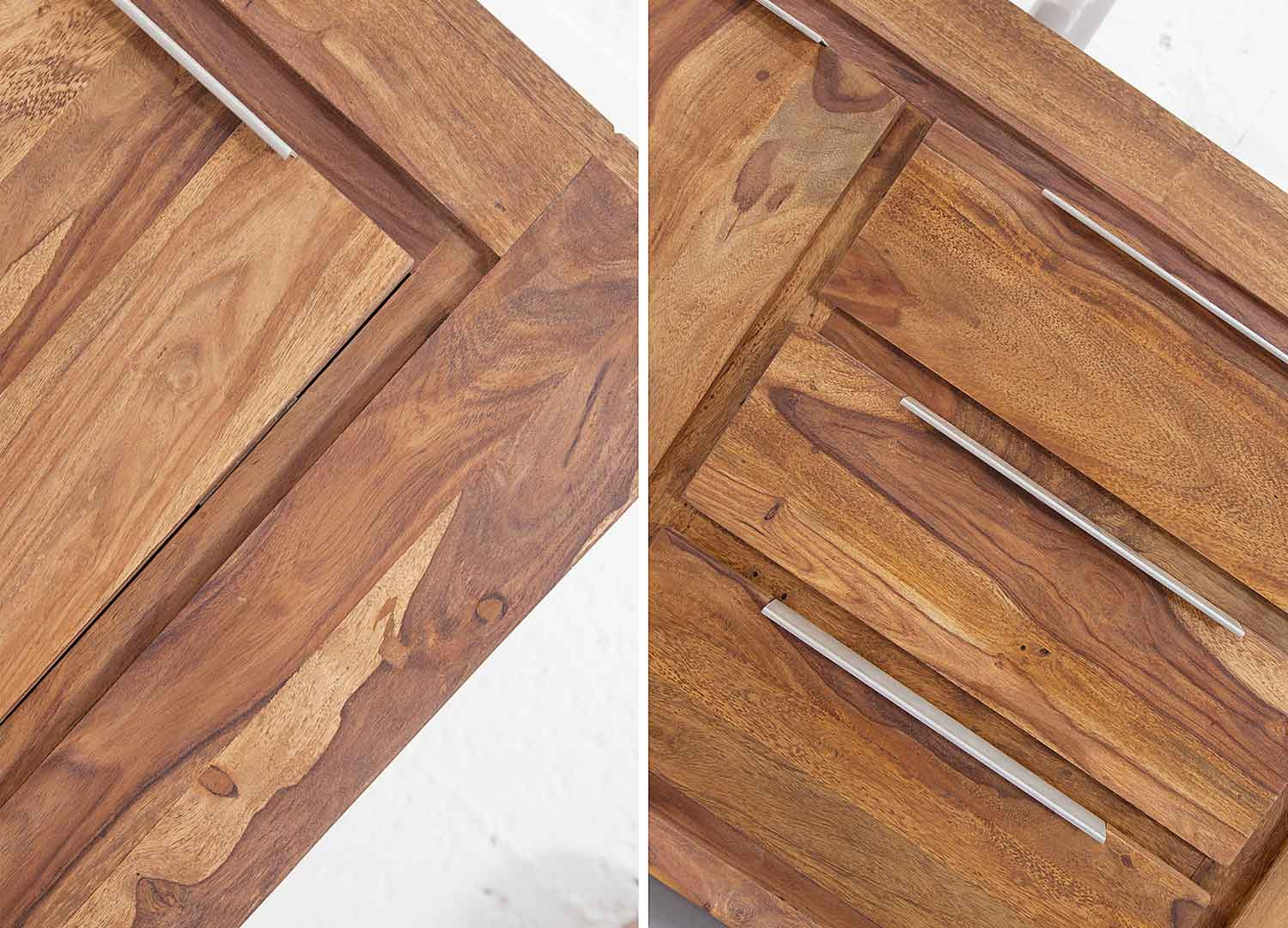 Buffet en sesham 2 portes et 3 tiroirs 175 cm Sevian