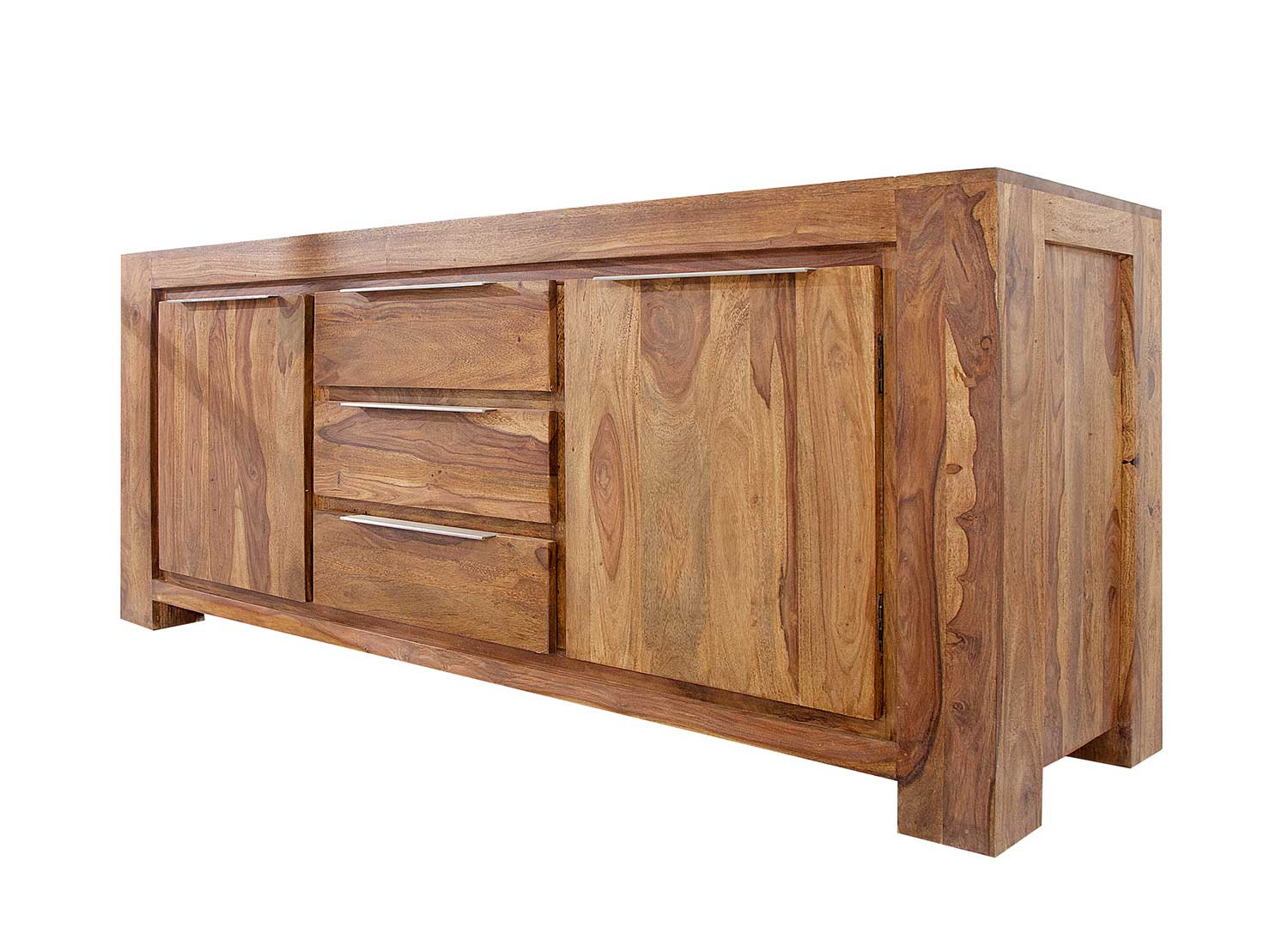 Buffet en sesham 2 portes et 3 tiroirs 175 cm Sevian