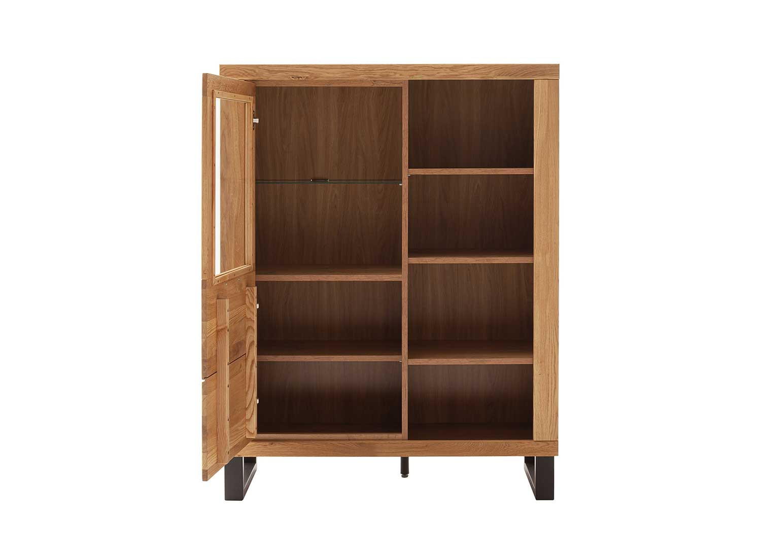 Buffet haut 140 cm bois et noir Jambo