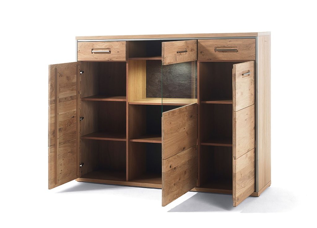 Buffet haut design bois massif