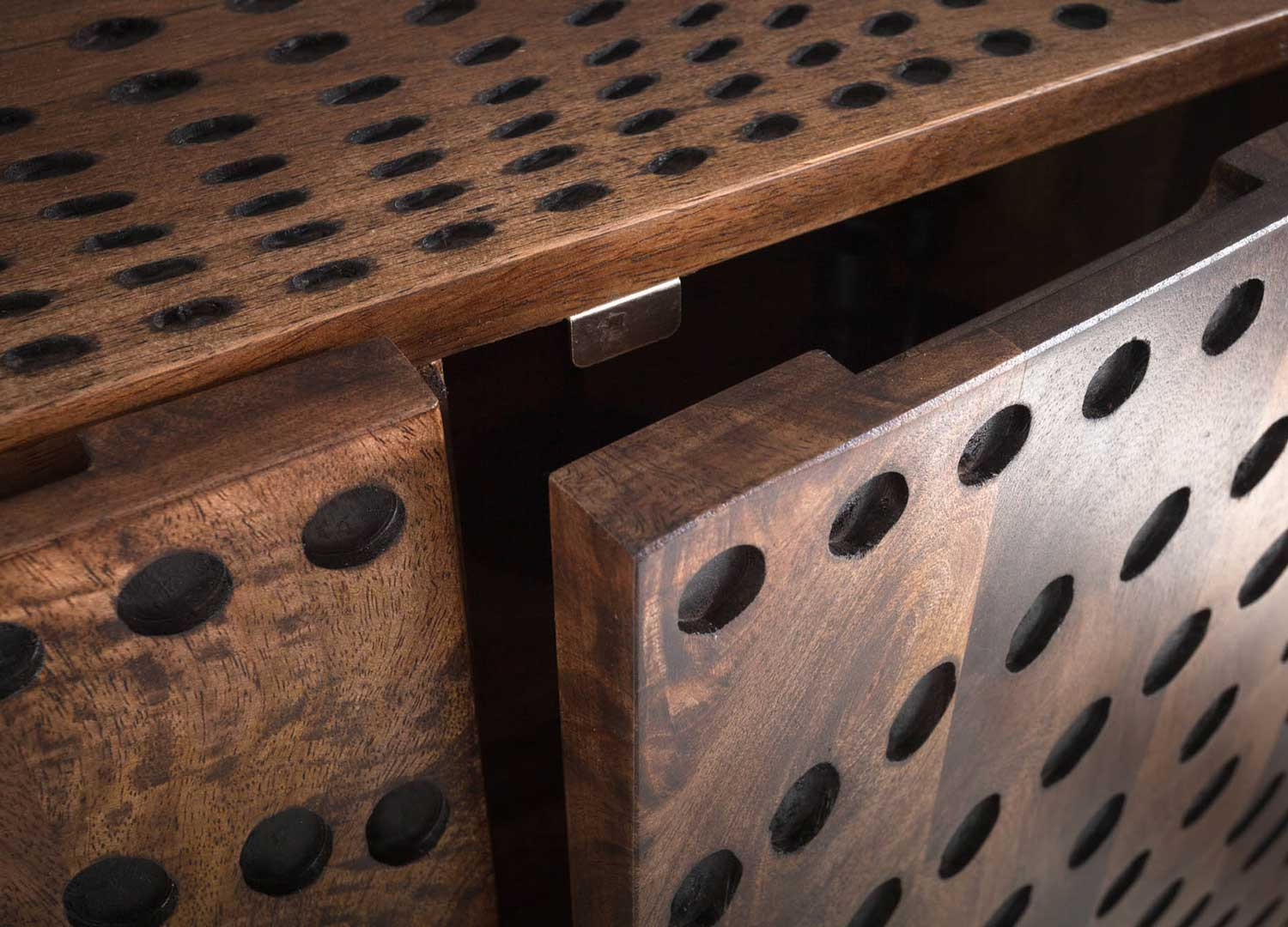 Buffet haut 2 portes 120 cm à motifs