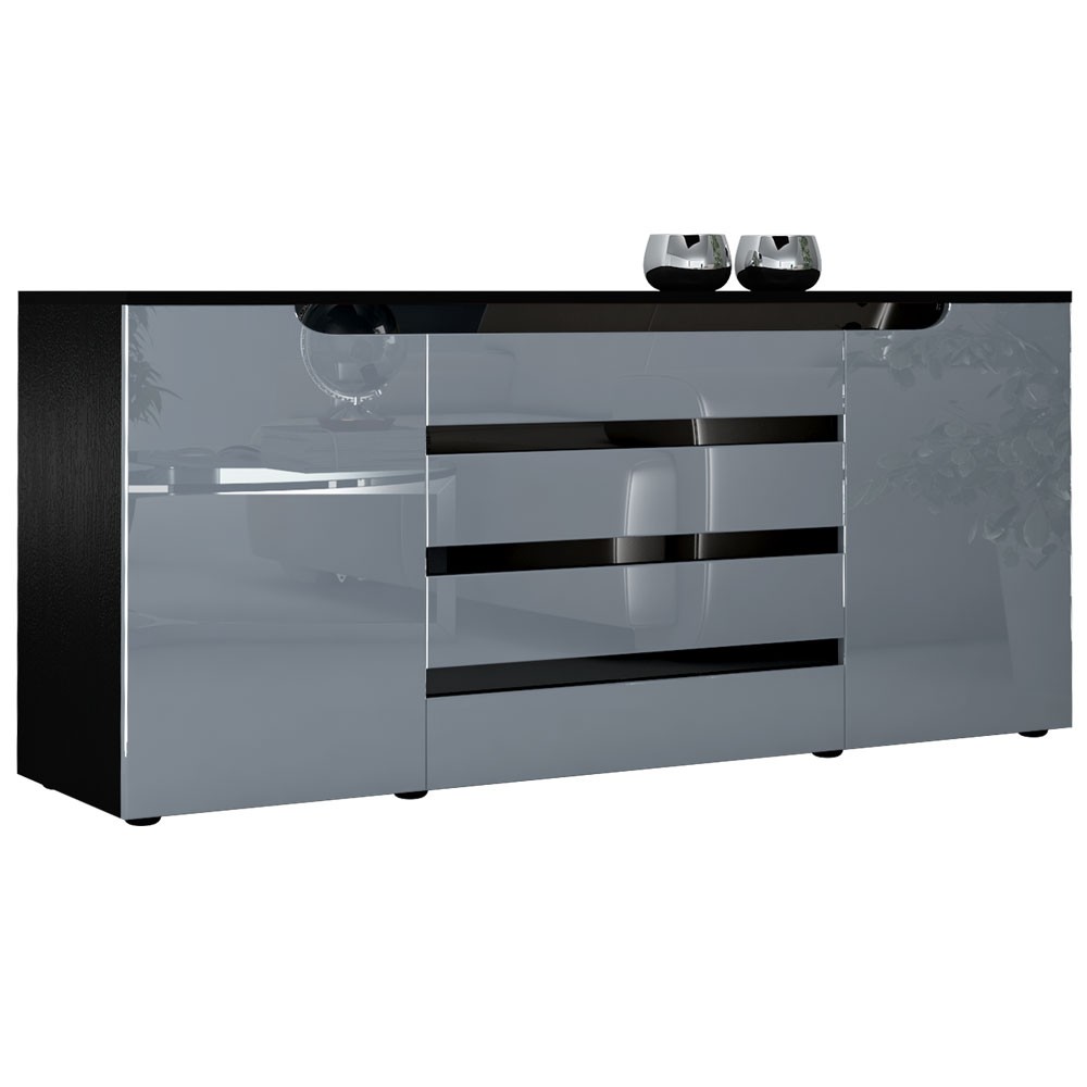 Buffet long original 2 portes & 4 tiroirs 166 cm