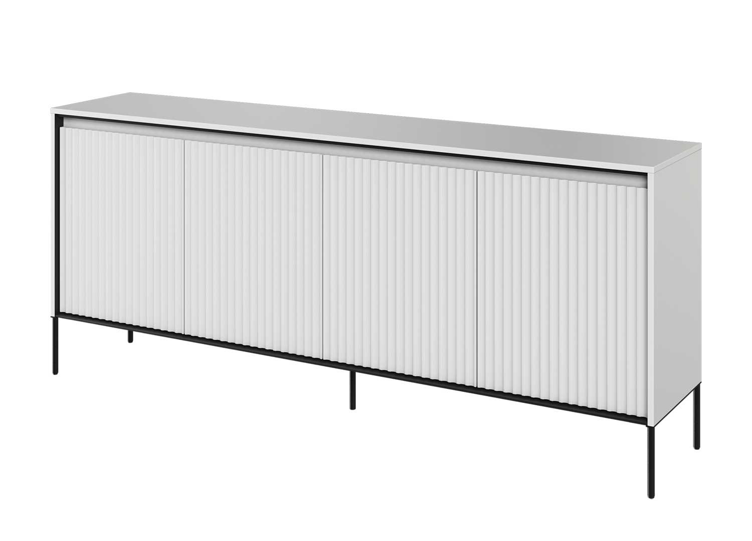 Buffet moderne 4 portes blanc 193 cm Trend
