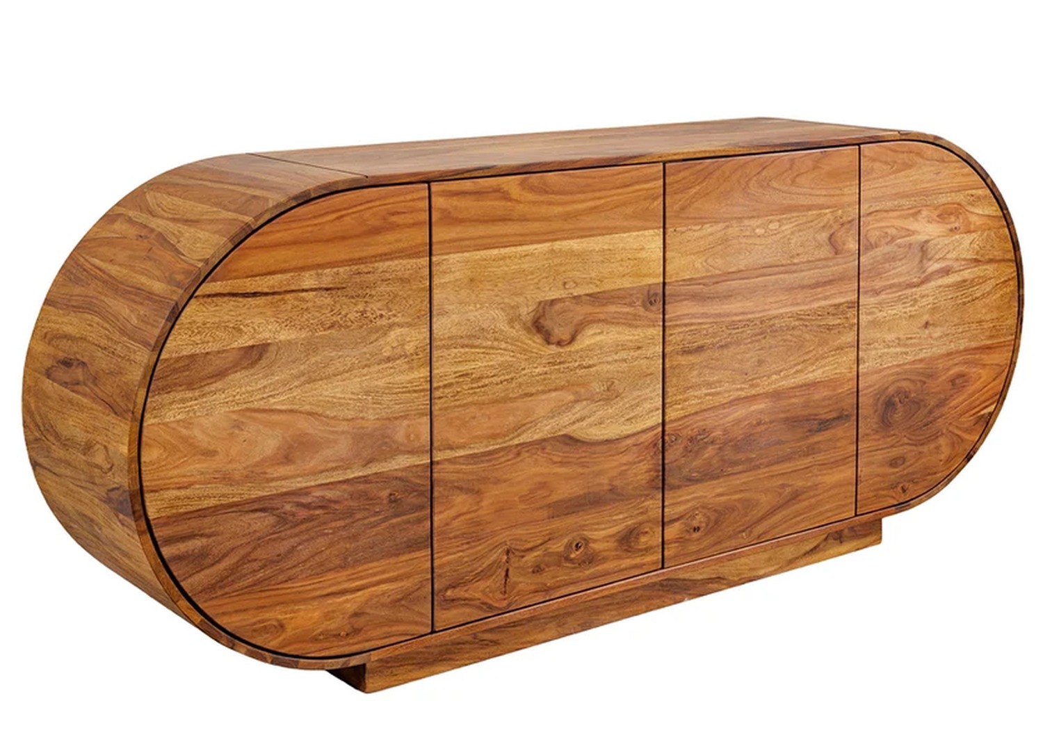 Buffet Ovélis 177 cm en sheesham massif sur fond blanc