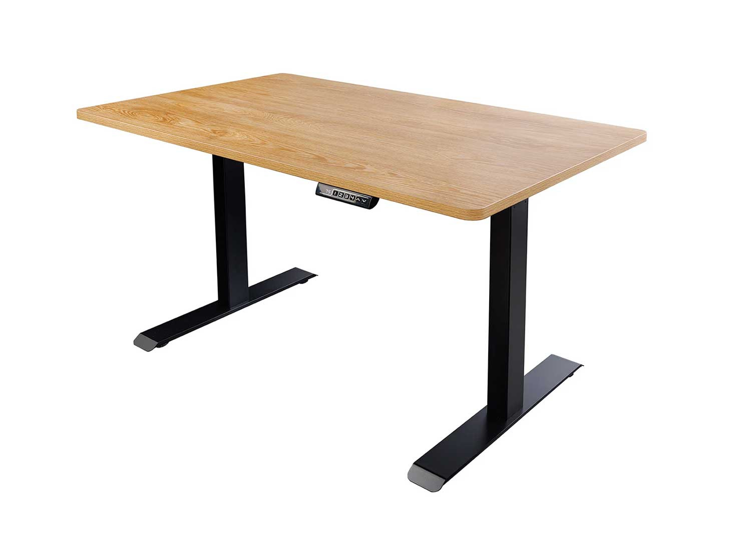 Bureau 120 cm réglable en hauteur chêne clair Samar