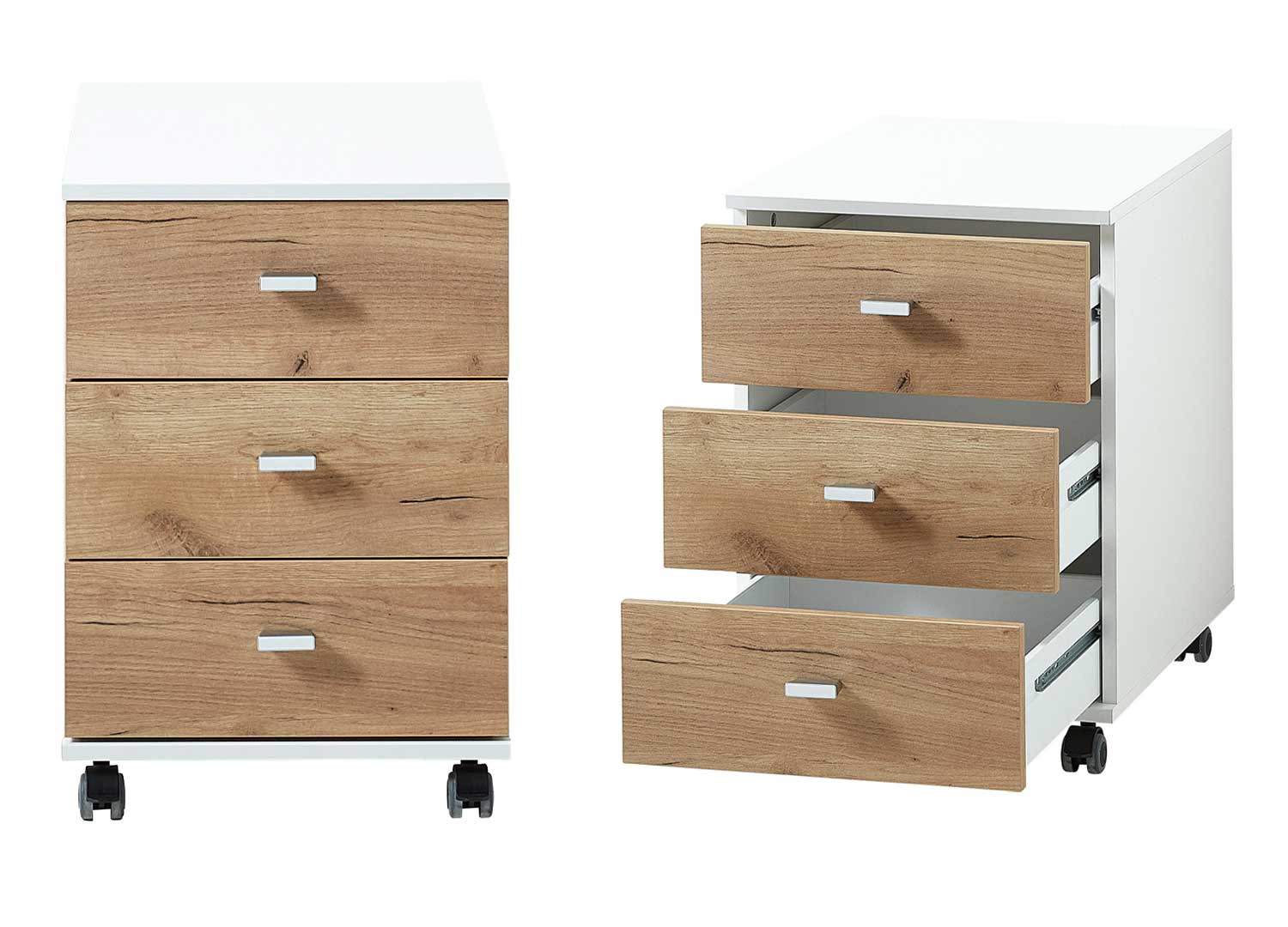 Bureau d'angle avec rangements et tiroir intégrés