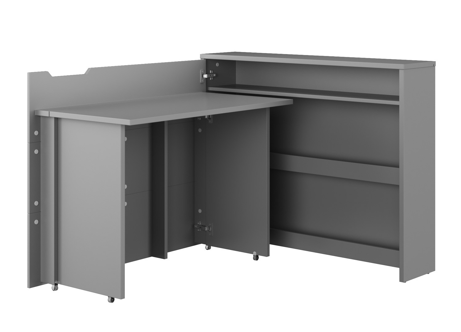 Bureau design pliant gris 115 cm Work Concept