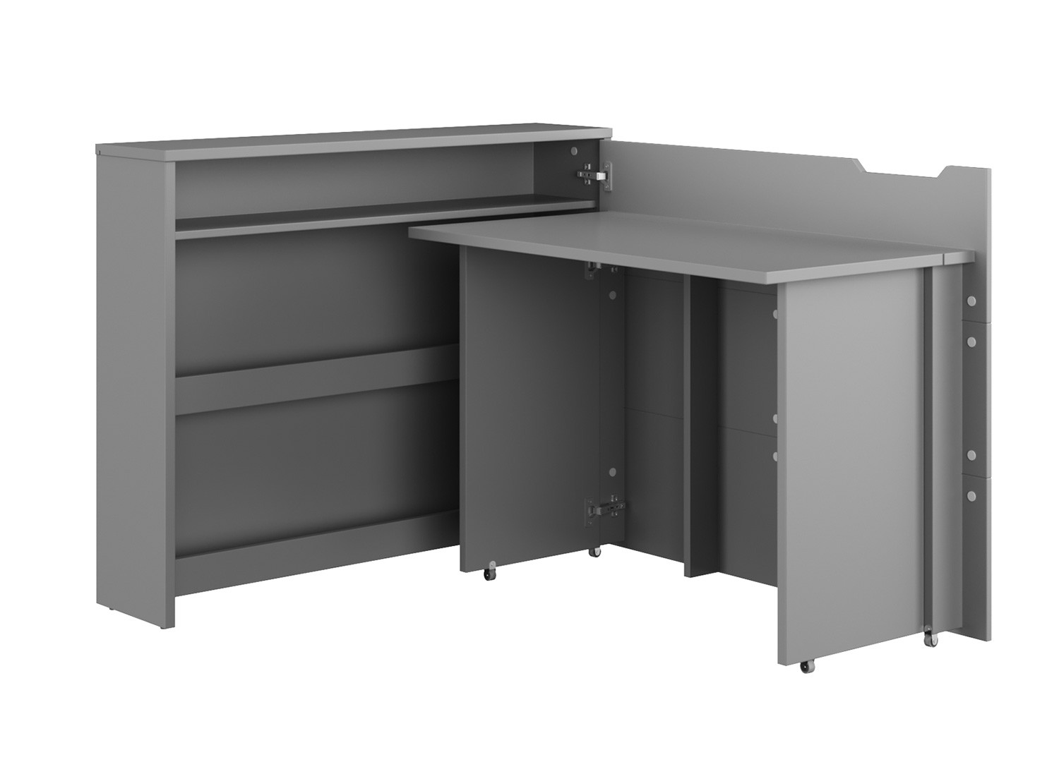 Bureau design pliant gris 115 cm Work Concept