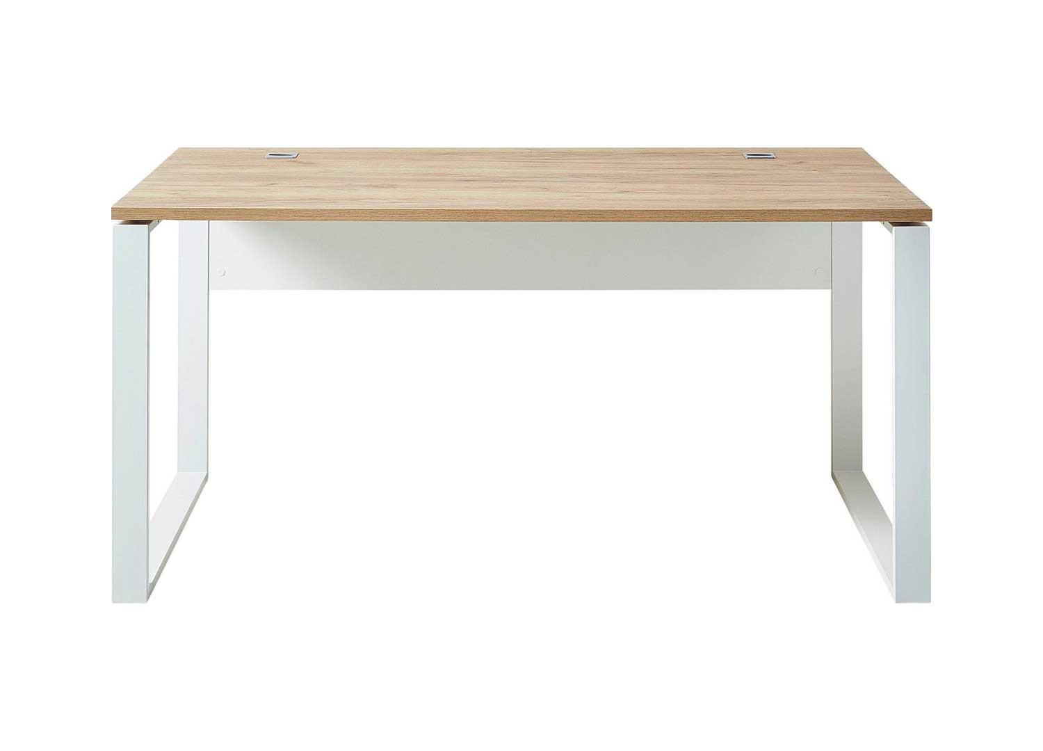 Bureau meuble 158 cm en bois et métal