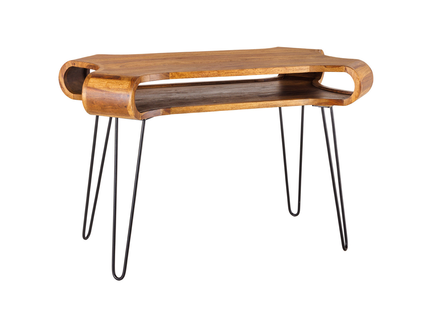 Bureau moderne original en bois de sesham