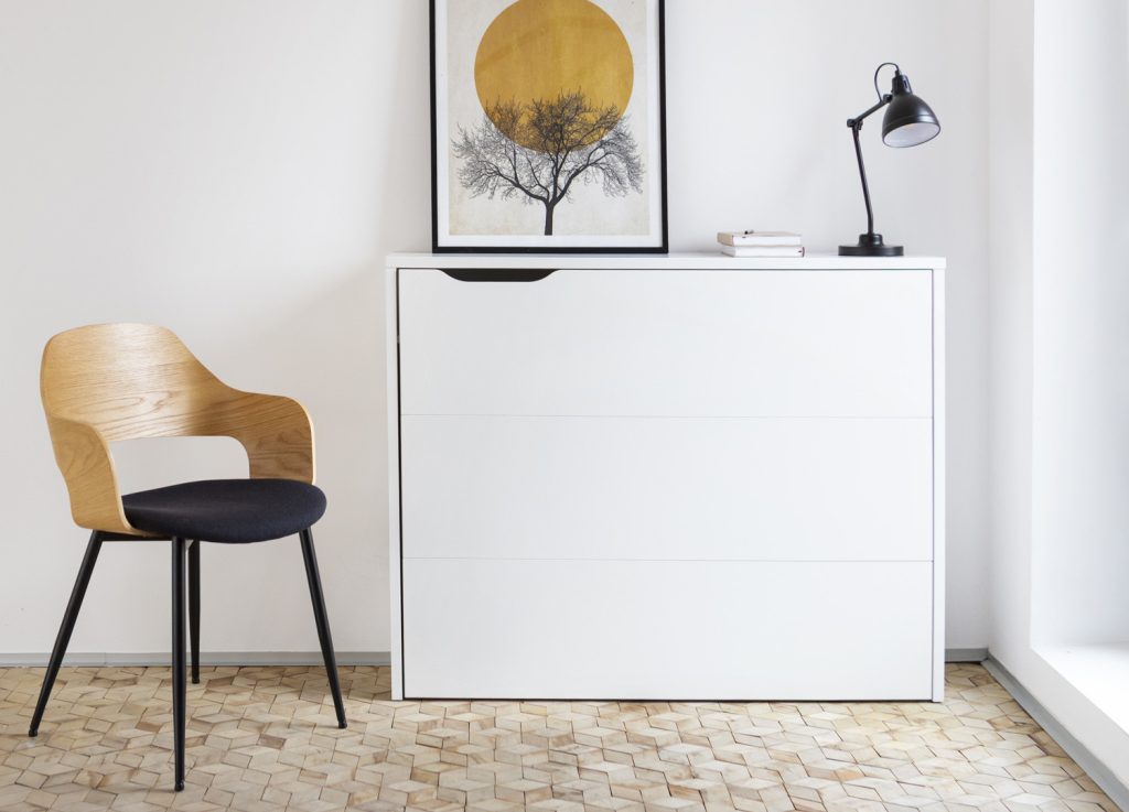 Bureau pliant blanc 115 cm Work Concept