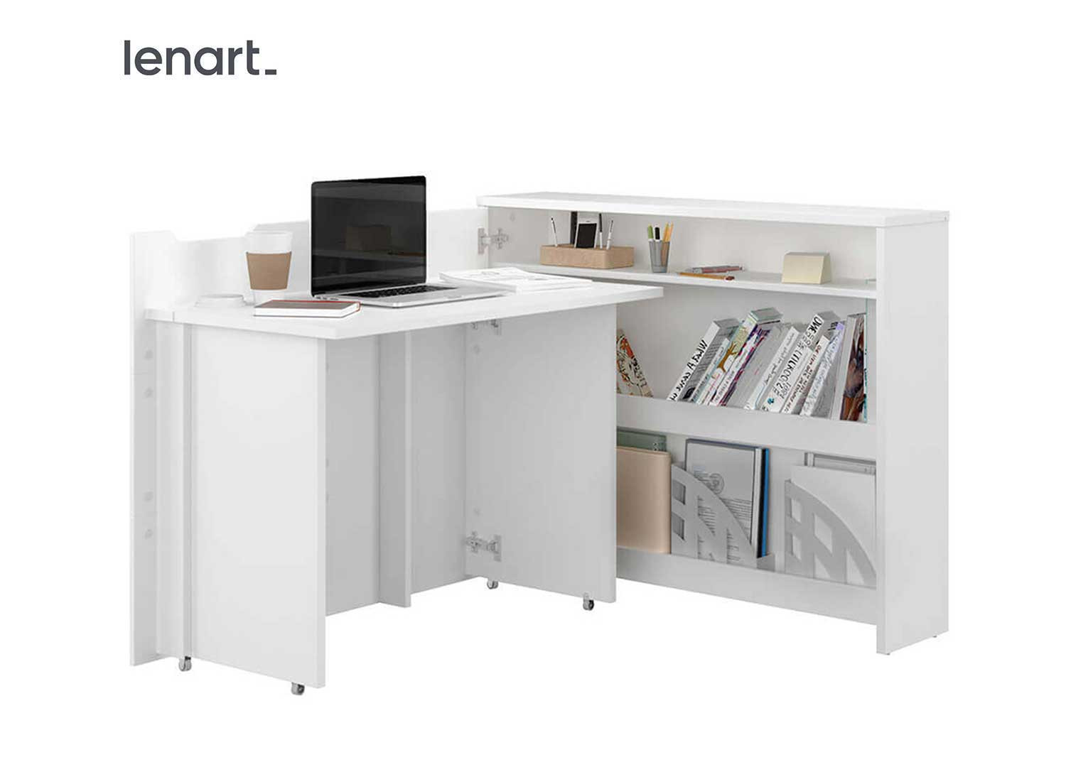 Bureau pliant blanc 115 cm Work Concept