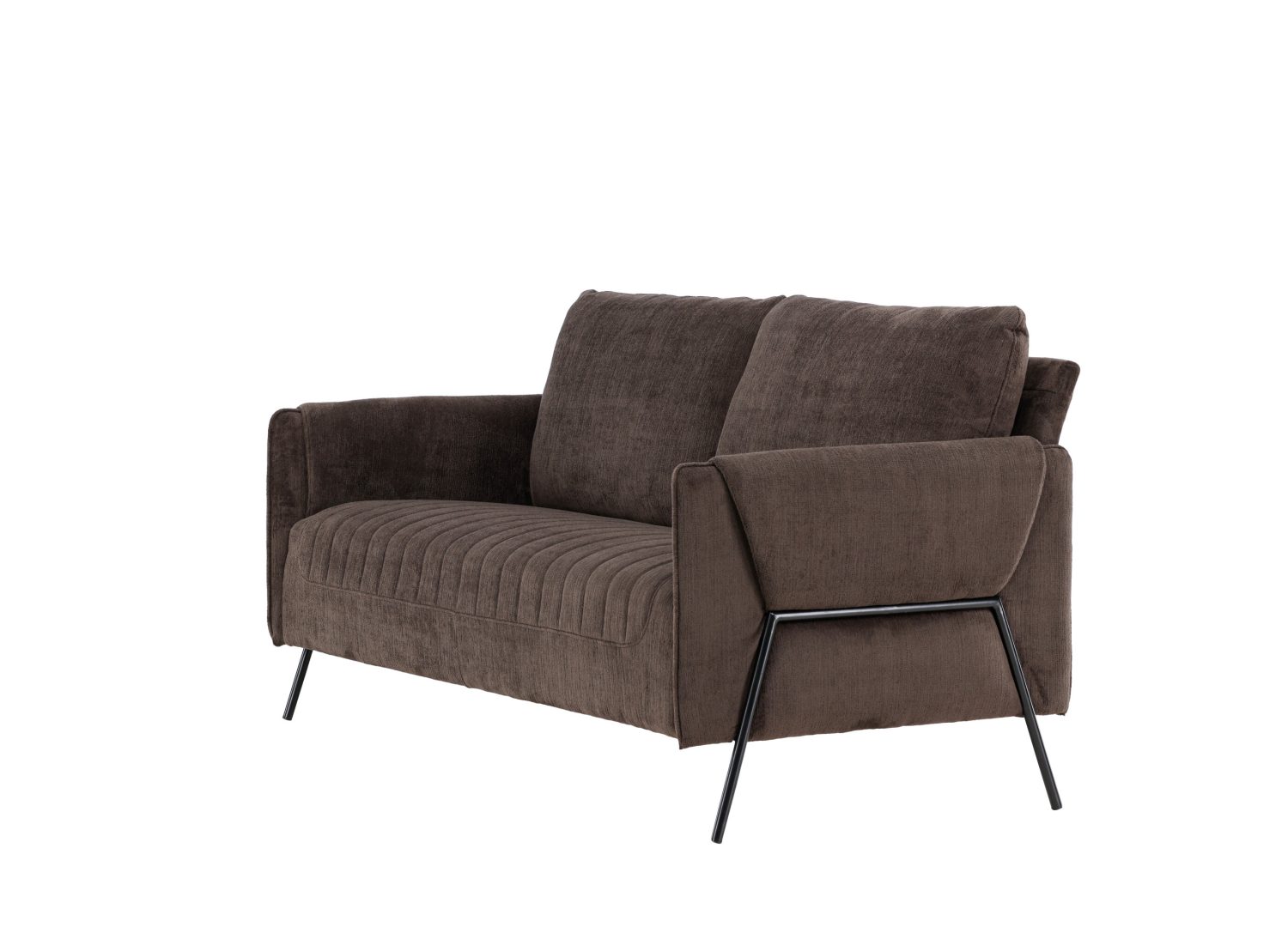 Détail du revêtement du canapé Indigo marron