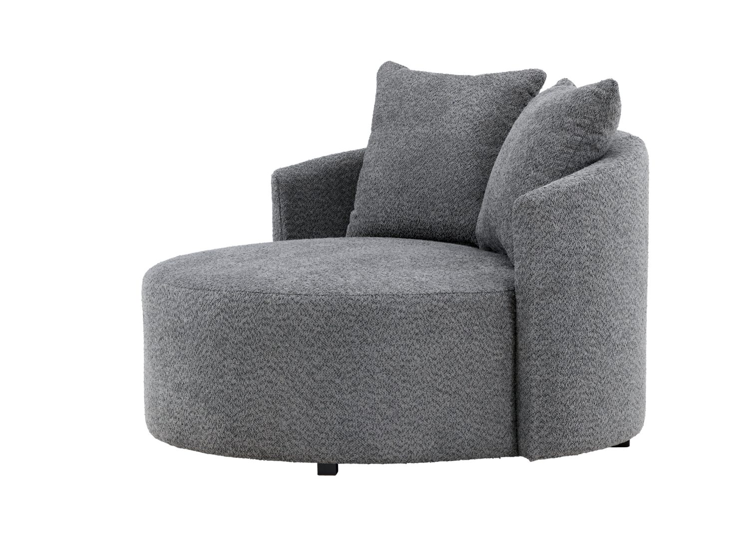 Détail du revêtement du canapé Kelso gris