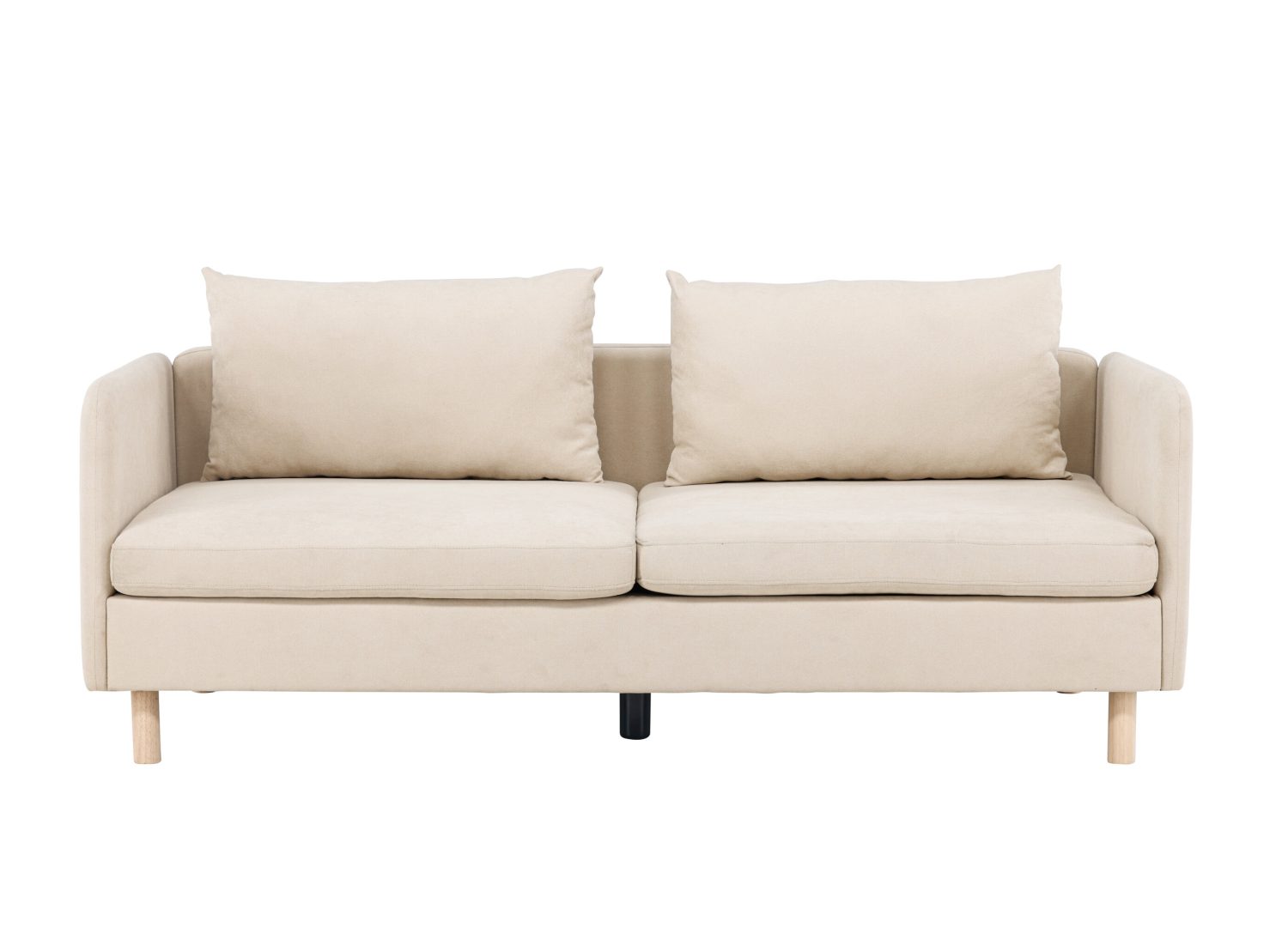 Vue détaillée du canapé Zero beige