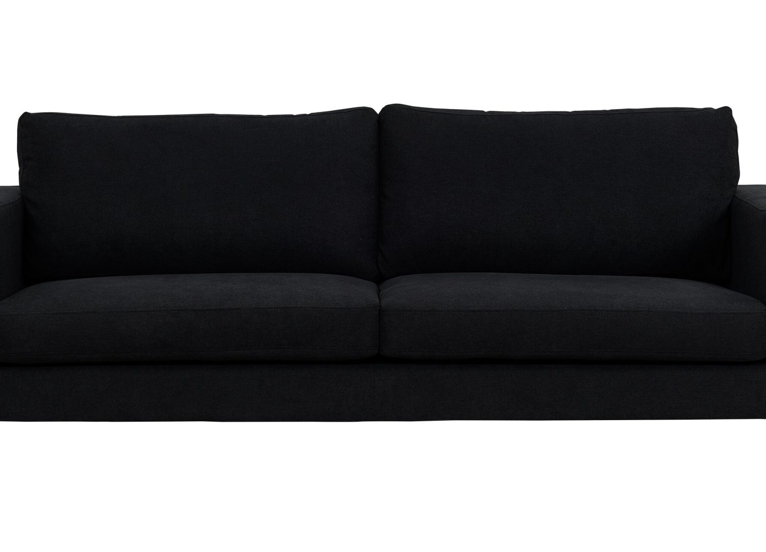 Vue détaillée du canapé Bolero noir