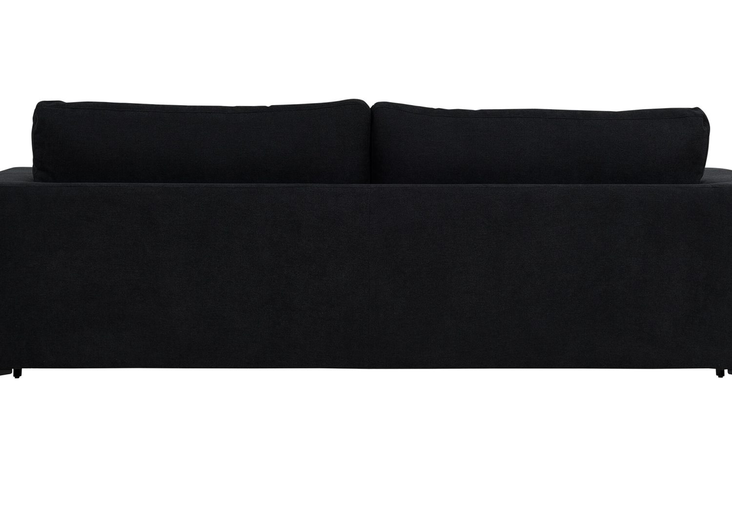 Canapé 3 places Bolero tissu noir 215 cm vu sous un autre angle