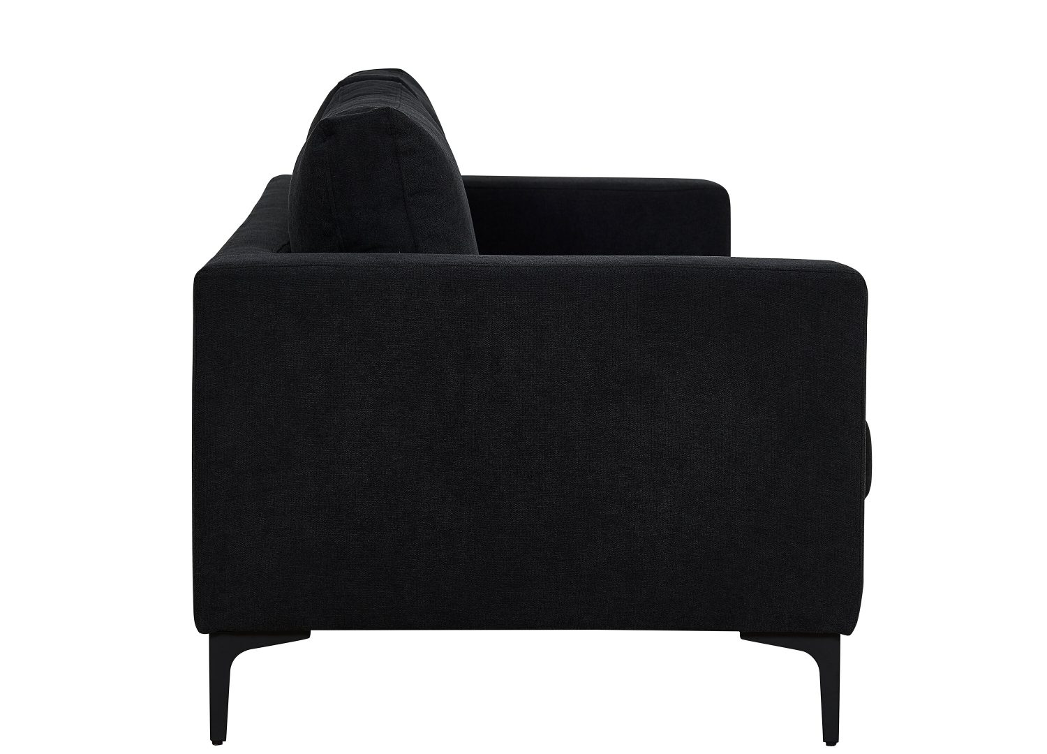 Vue produit du canapé Bolero noir