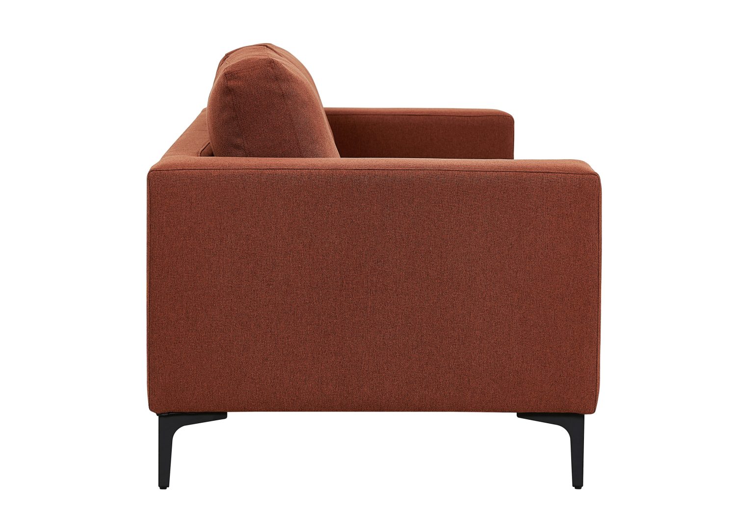 Détail du revêtement du canapé Bolero rouge