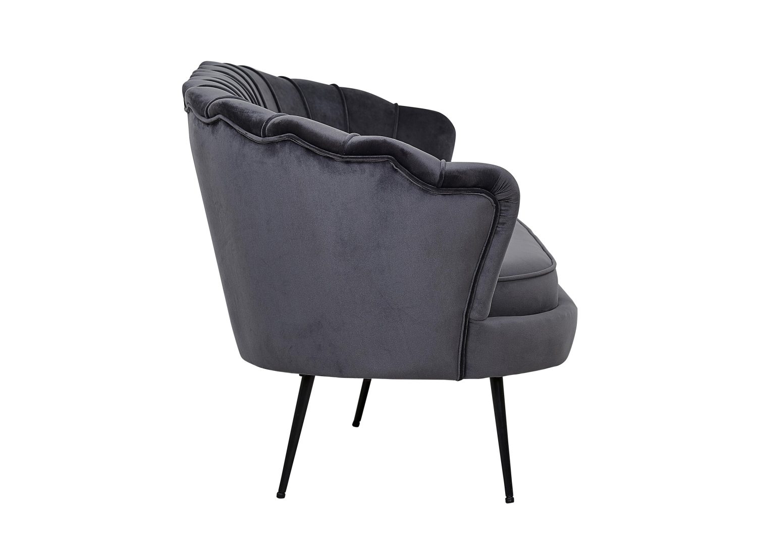 Détail du revêtement du canapé Calais gris foncé