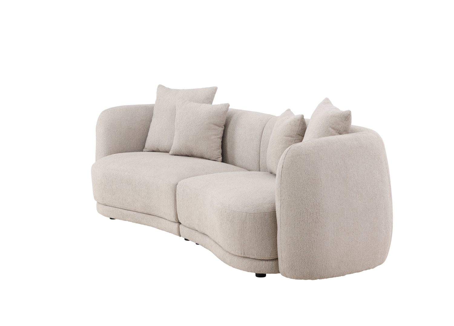 Détail du revêtement du canapé Cielo beige