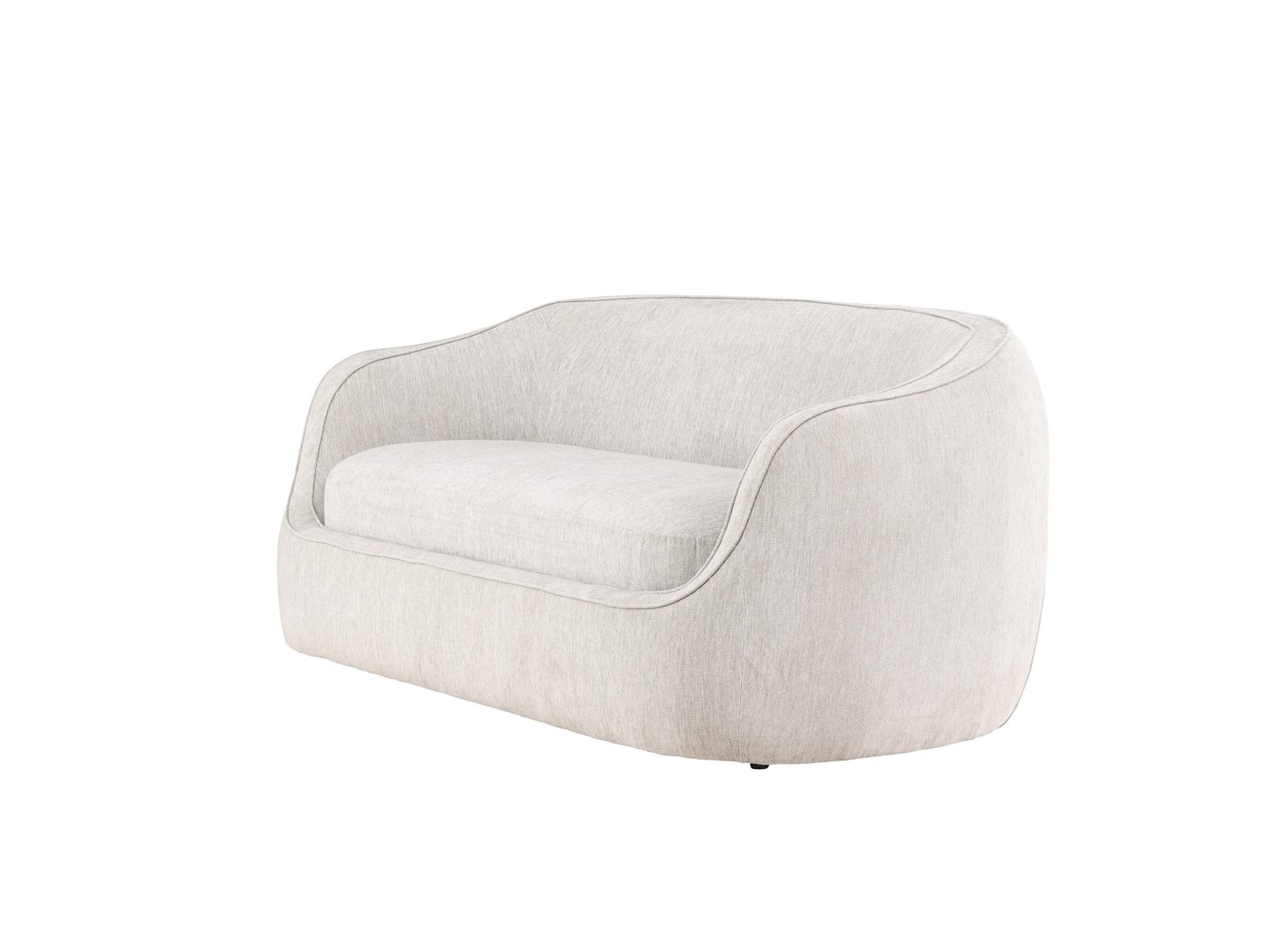 Détail du revêtement du canapé Elio gris clair