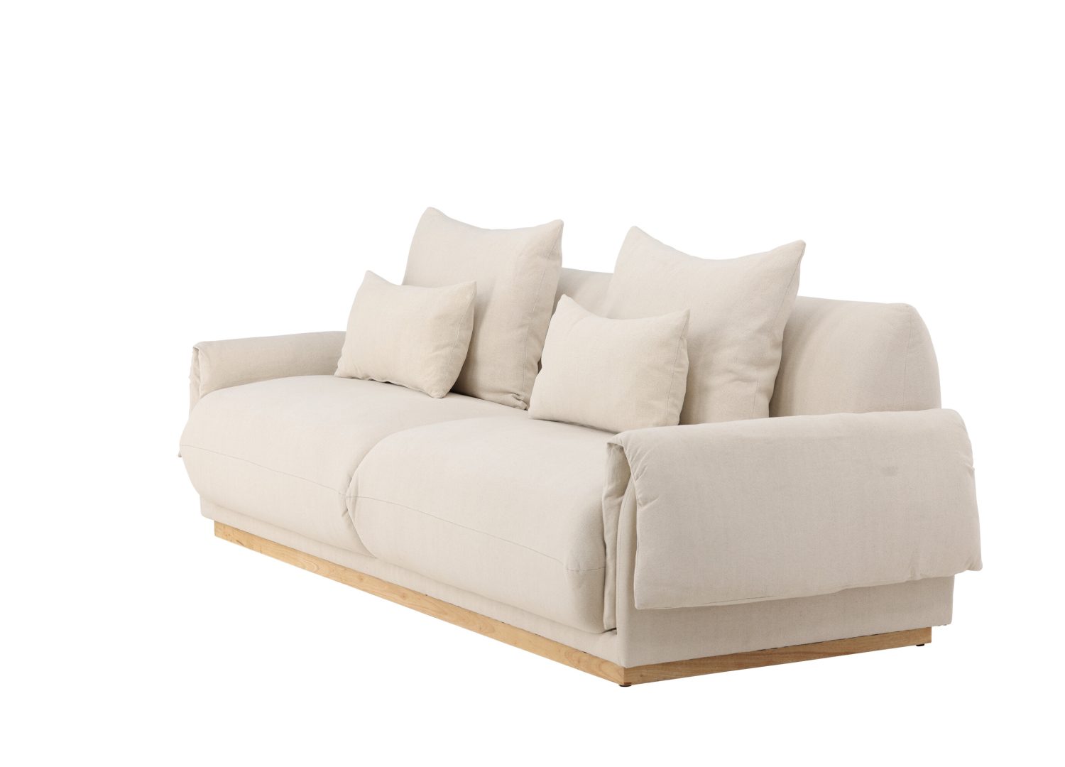Détail du revêtement du canapé Mollösund beige