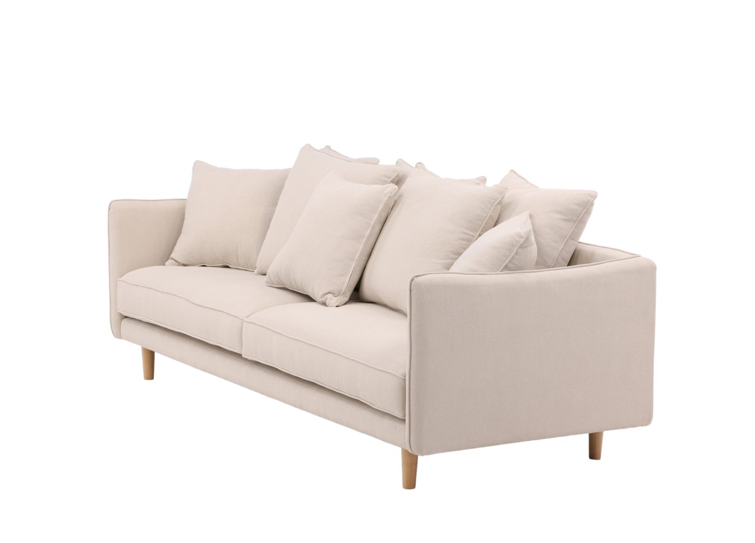 Détail du revêtement du canapé Segelskären beige