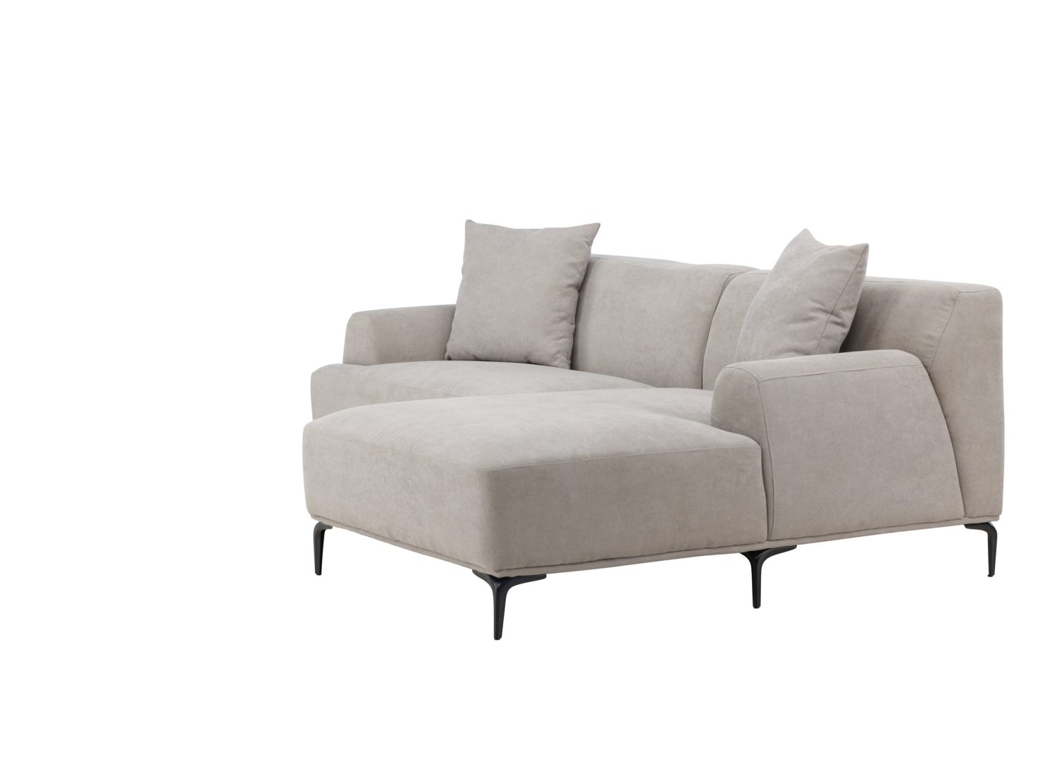 Détail du revêtement du canapé Viskan gris clair