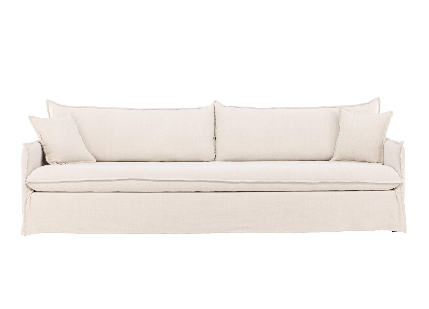 Vue détaillée du canapé Nova beige