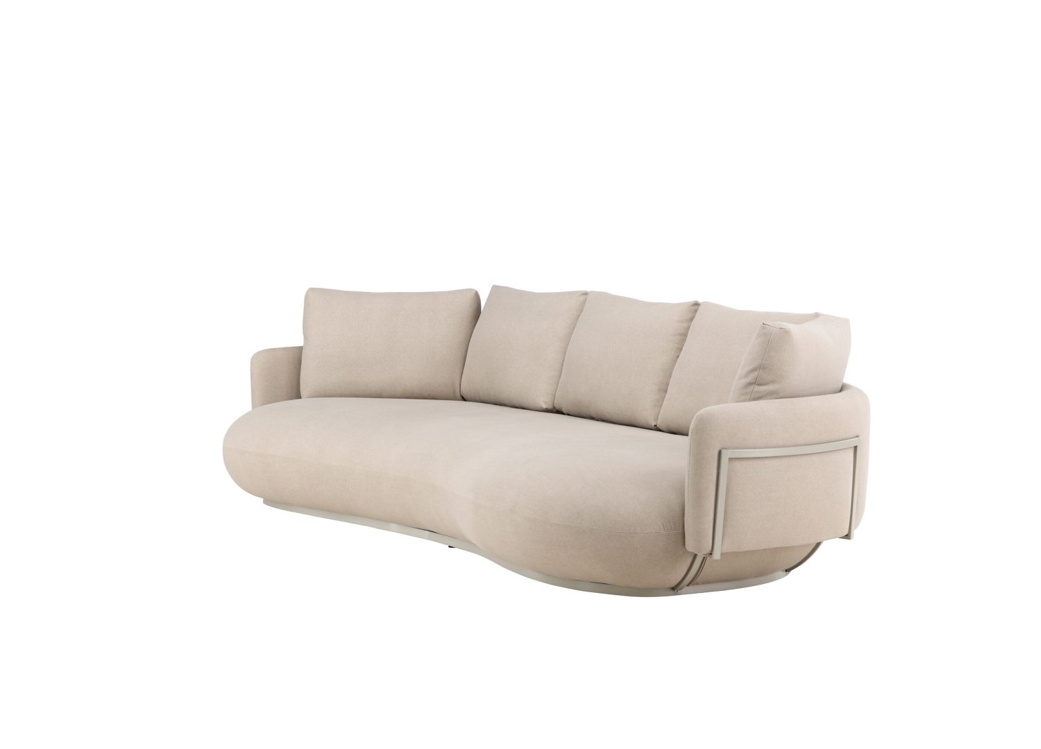 Détail du revêtement du canapé Stellar beige