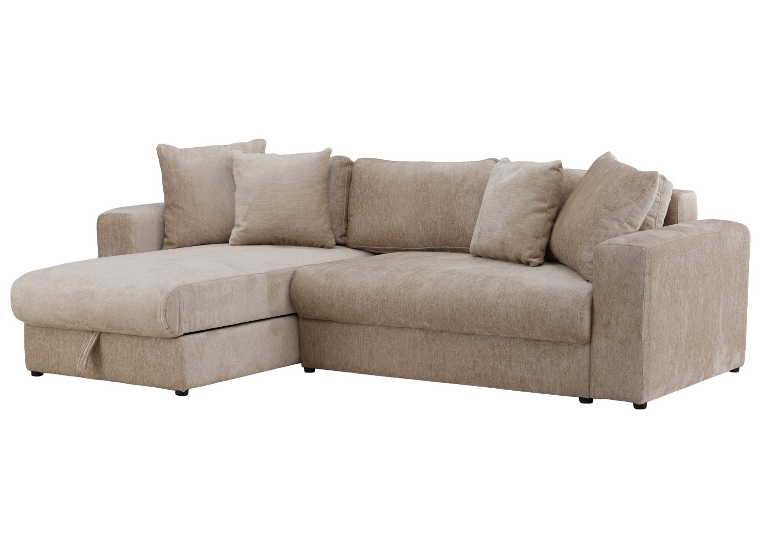 Canapé convertible Bellman tissu beige 250 cm vu sous un autre angle
