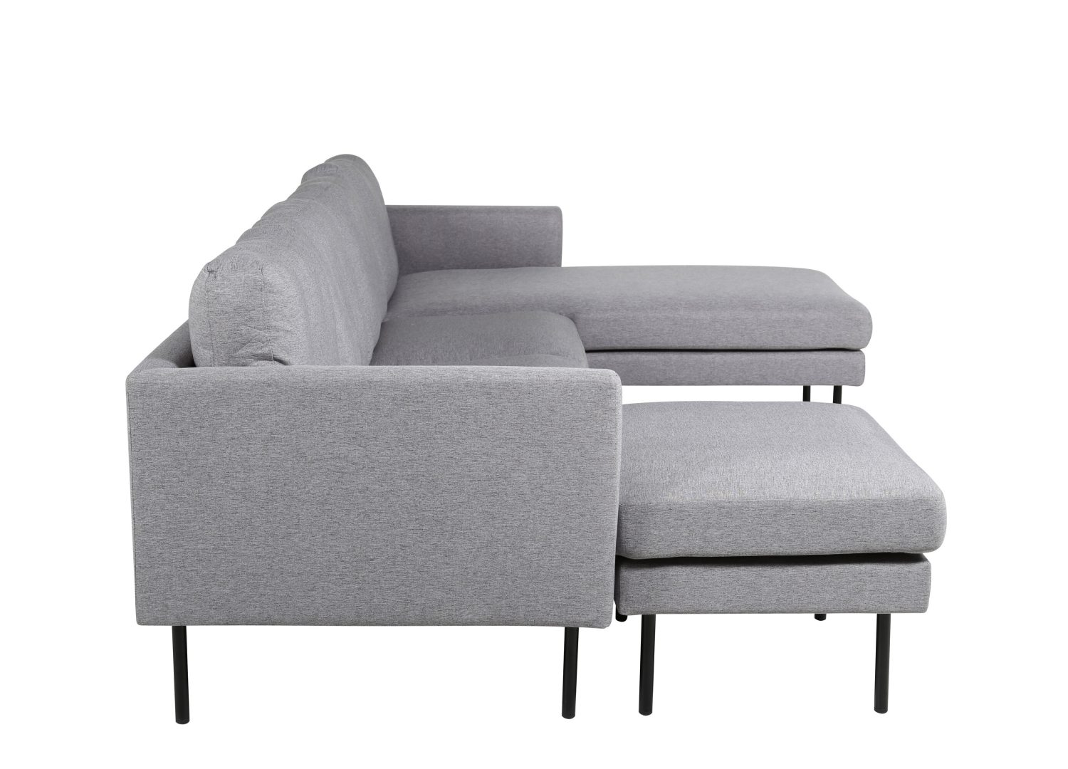 Détail du revêtement du canapé Zoom gris