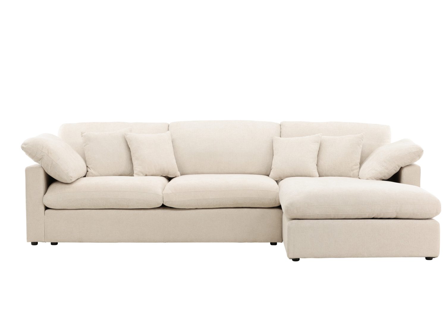 Vue détaillée du canapé Amalfi beige