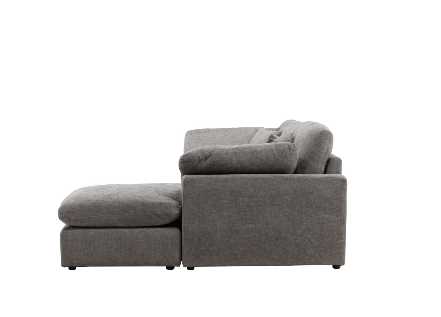 Vue produit du canapé Amalfi gris foncé